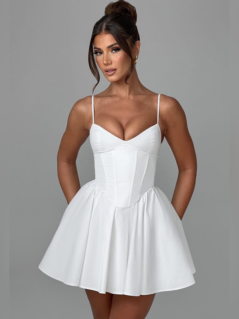Babyboo ANALEIGH MINI DRESS - IVORY